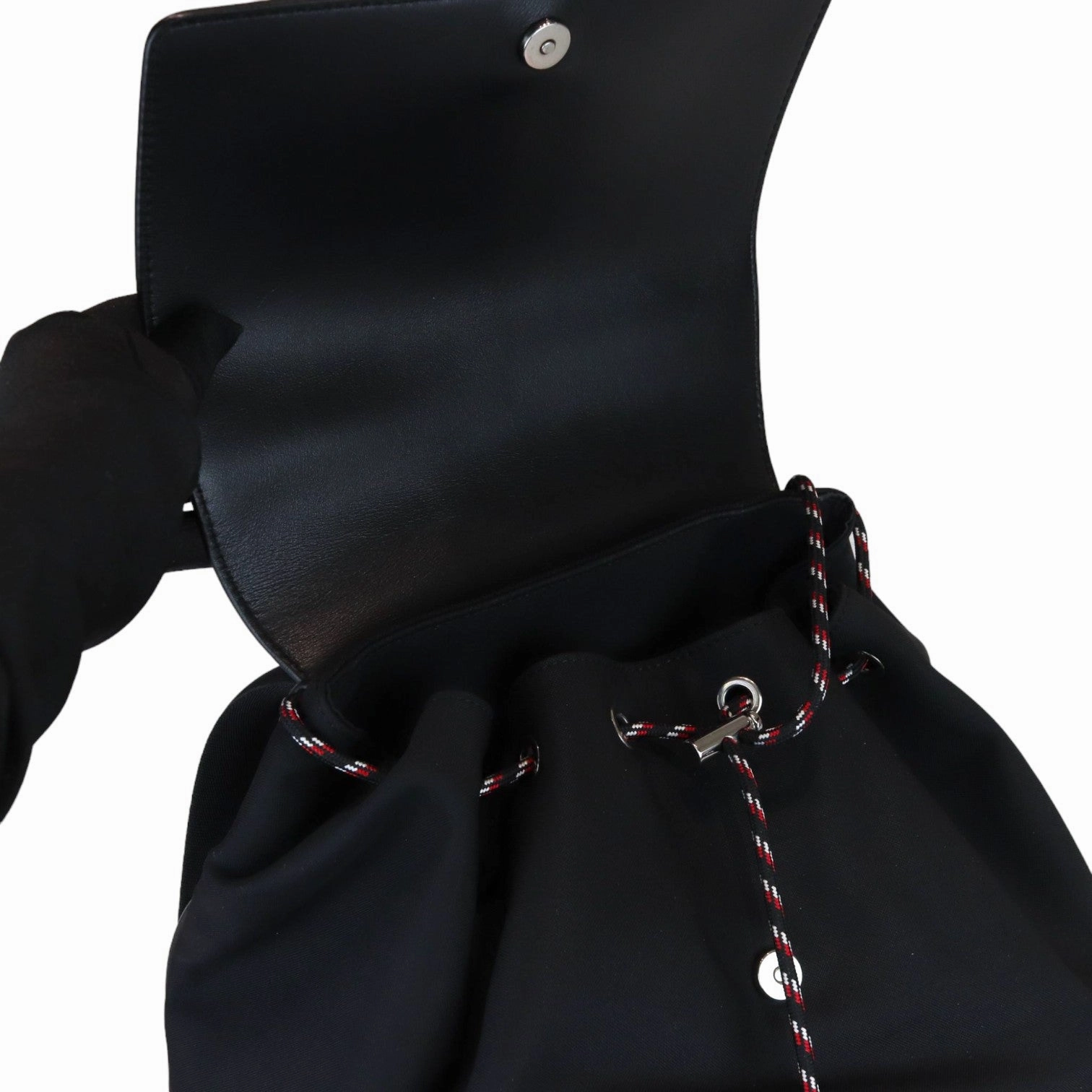 Motion Backpack Calfskin Nylon Black SHW