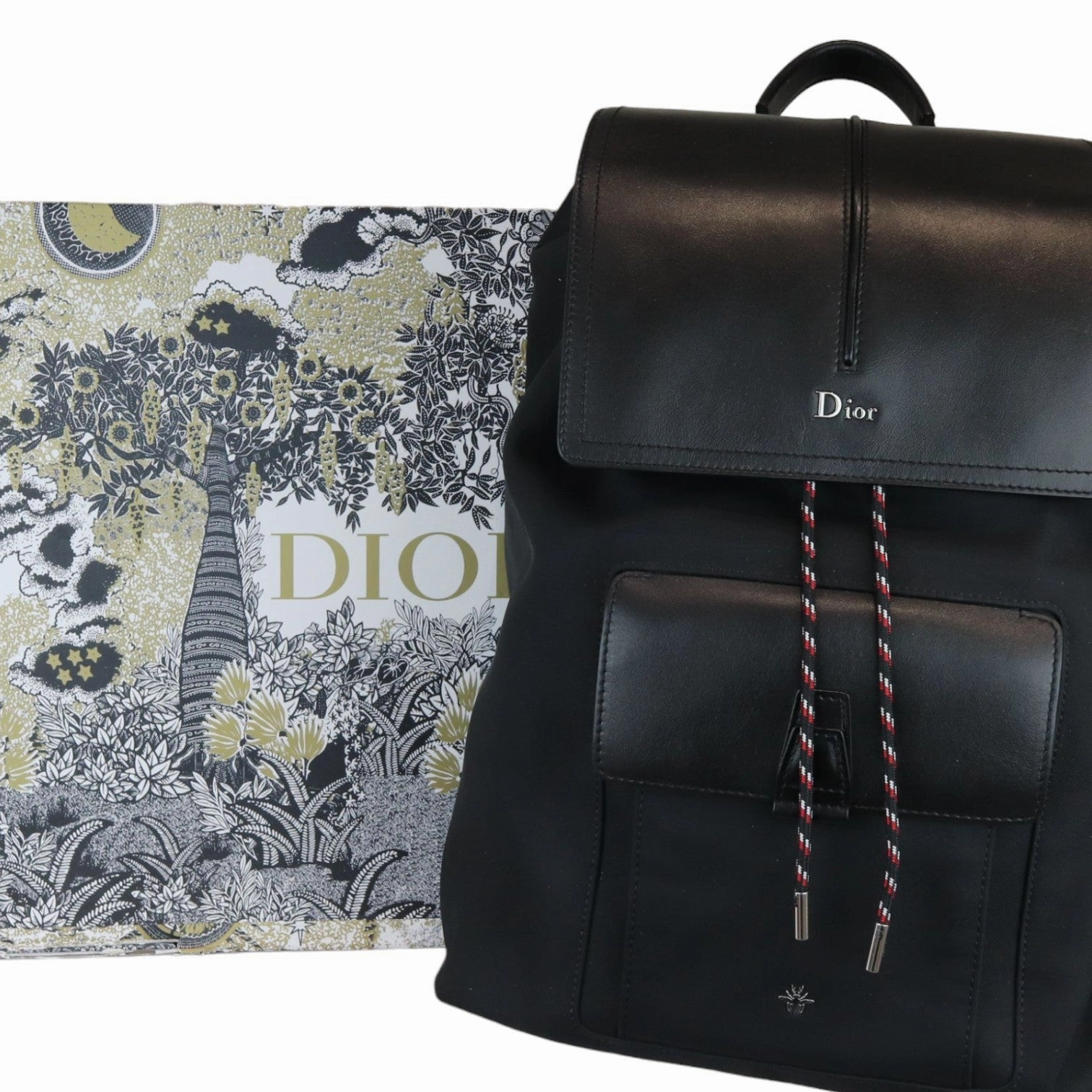 Motion Backpack Calfskin Nylon Black SHW