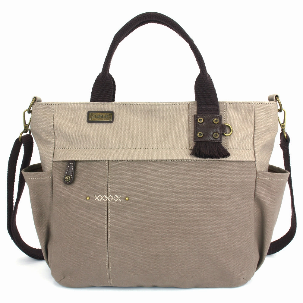 Multi Pocket Tote - Dark Gray