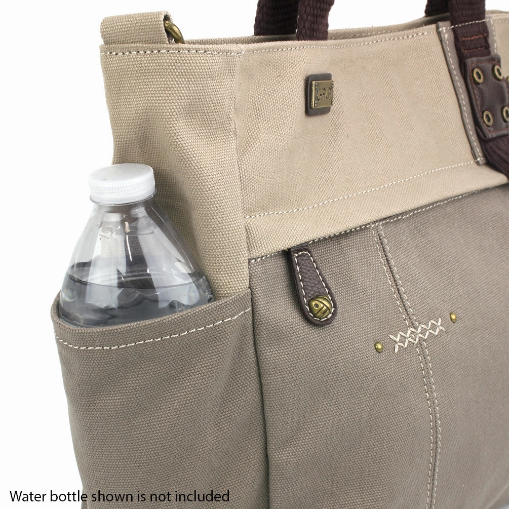 Multi Pocket Tote - Dark Gray