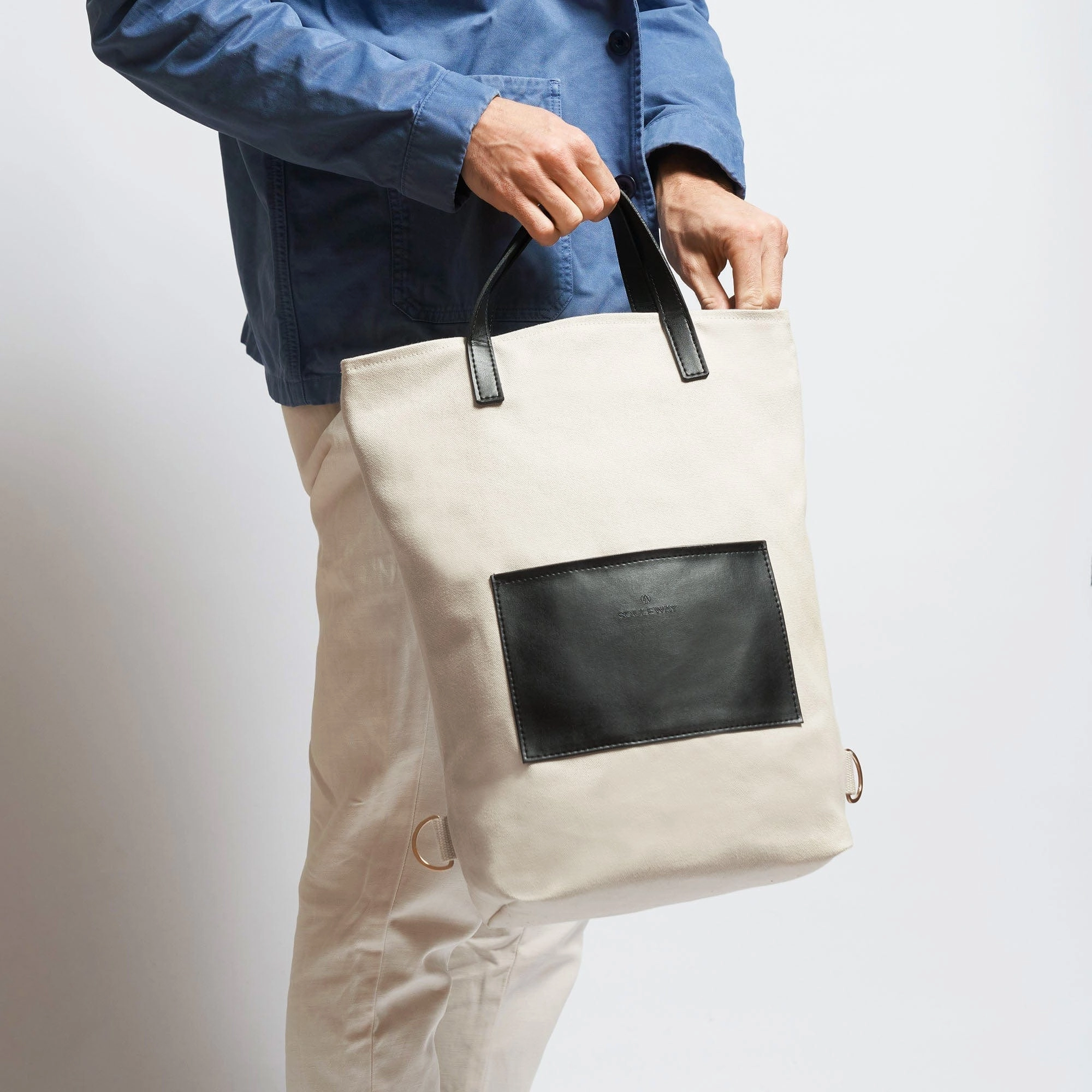 Natural Cotton Canvas Totepack | Desert Sand