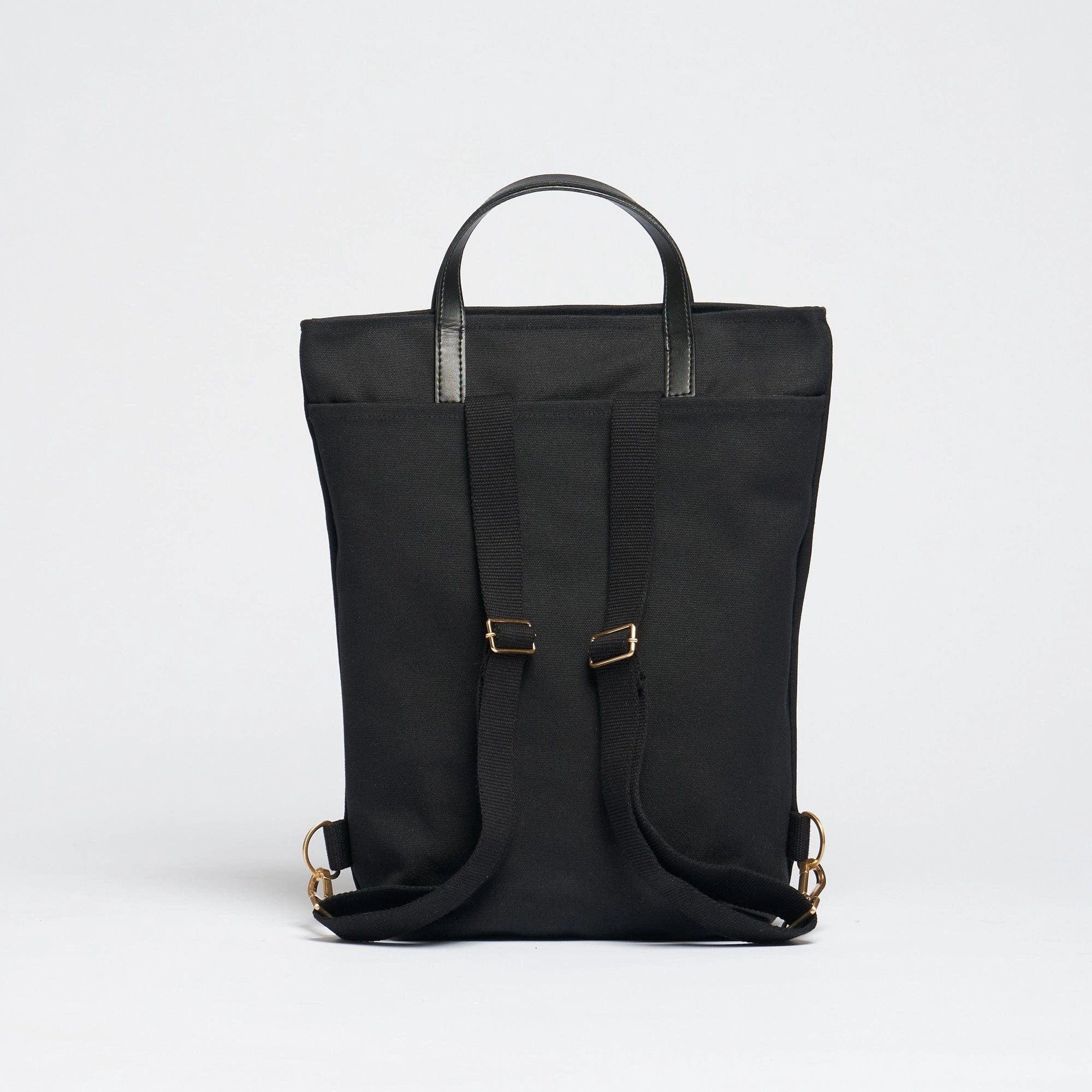 Natural Cotton Canvas Totepack | Night Black