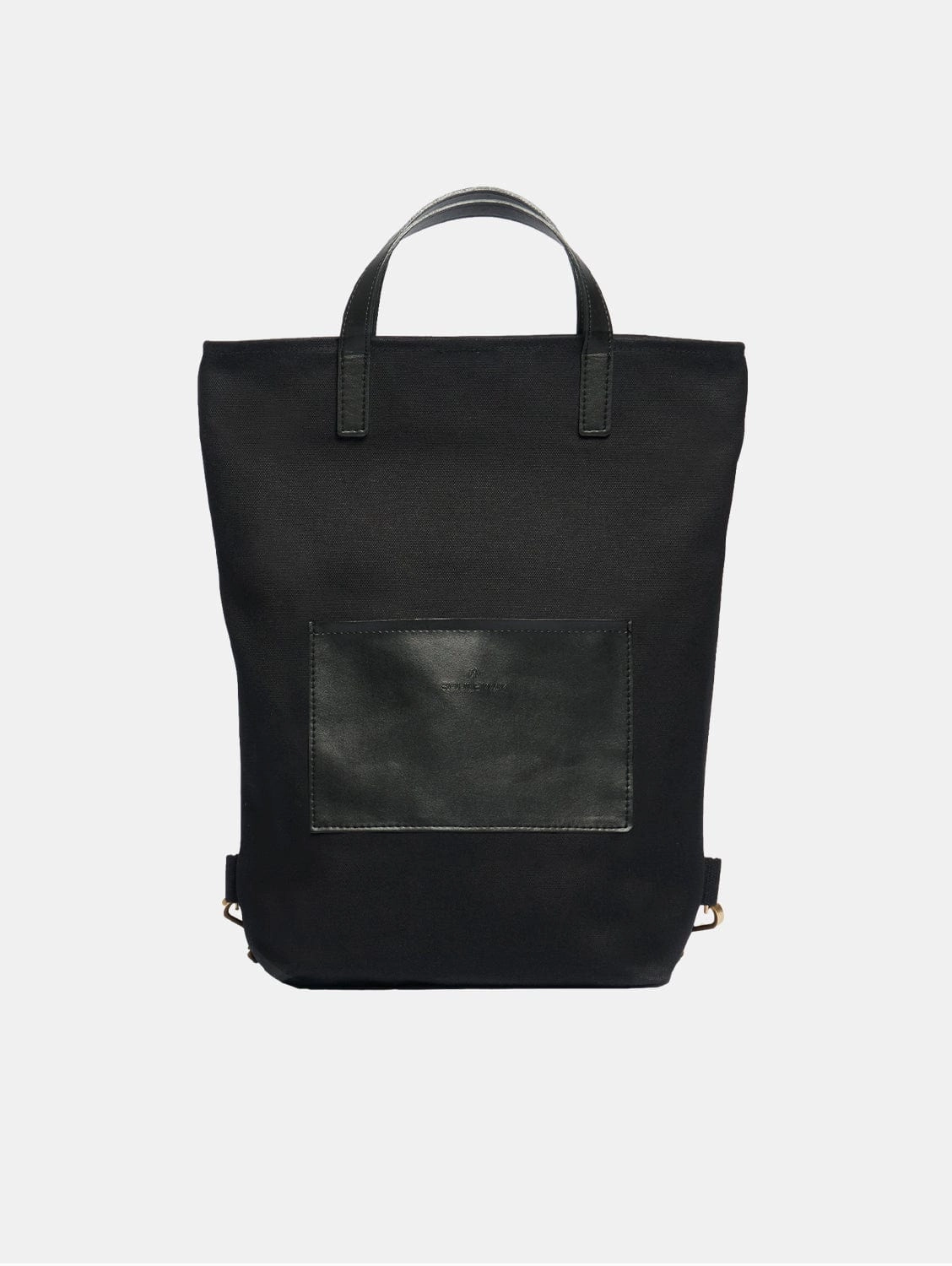 Natural Cotton Canvas Totepack | Night Black
