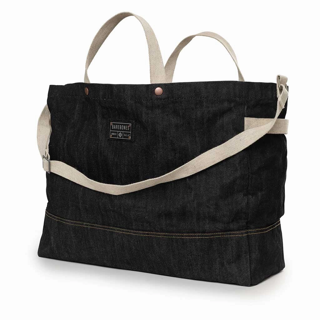 Neelum Firewood Carrier Tote | Waxed Denim