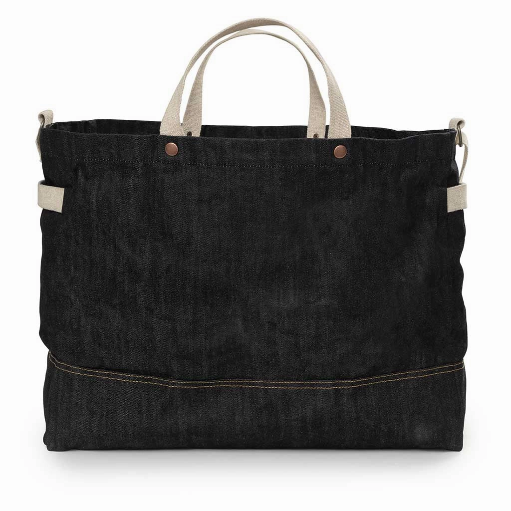 Neelum Firewood Carrier Tote | Waxed Denim