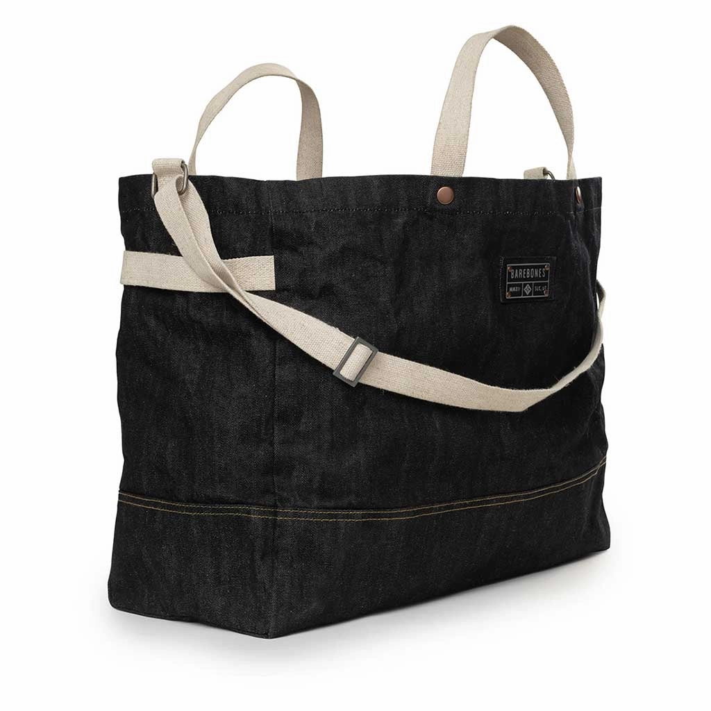 Neelum Firewood Carrier Tote | Waxed Denim