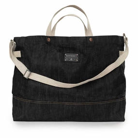 Neelum Firewood Carrier Tote | Waxed Denim