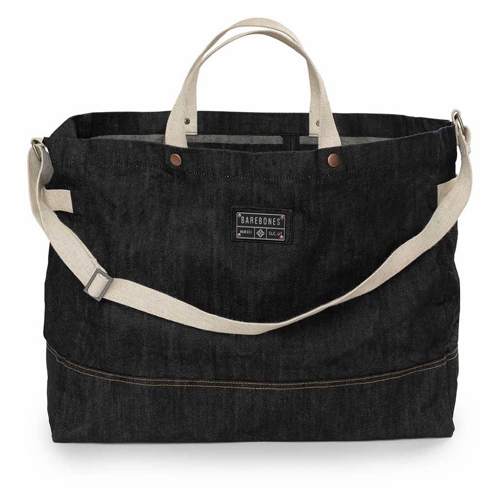 Neelum Firewood Carrier Tote | Waxed Denim