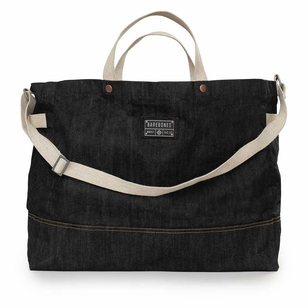 Neelum Firewood Carrier Tote | Waxed Denim