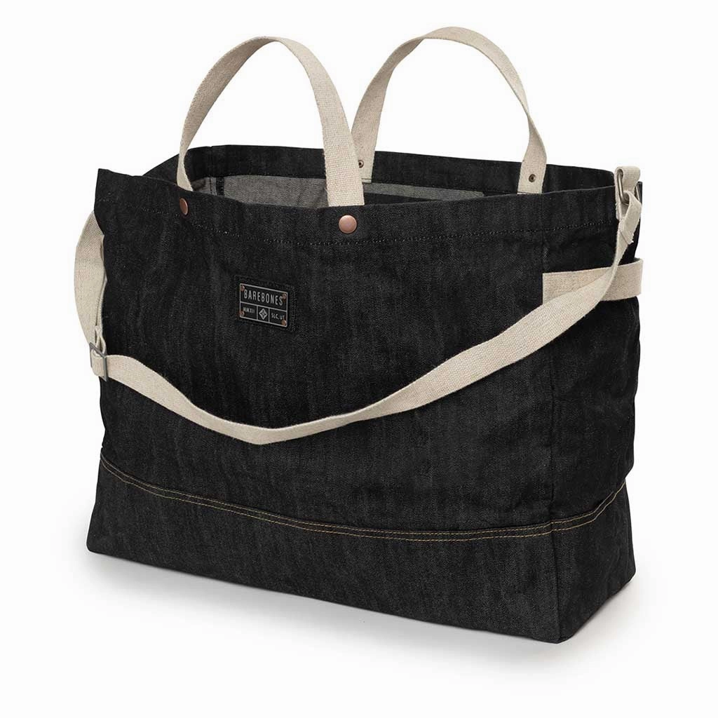 Neelum Firewood Carrier Tote | Waxed Denim