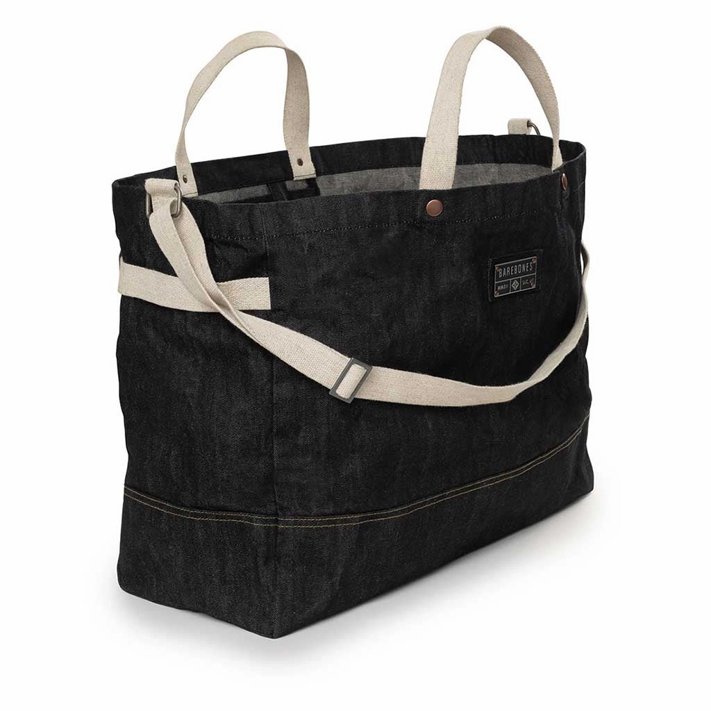 Neelum Firewood Carrier Tote | Waxed Denim