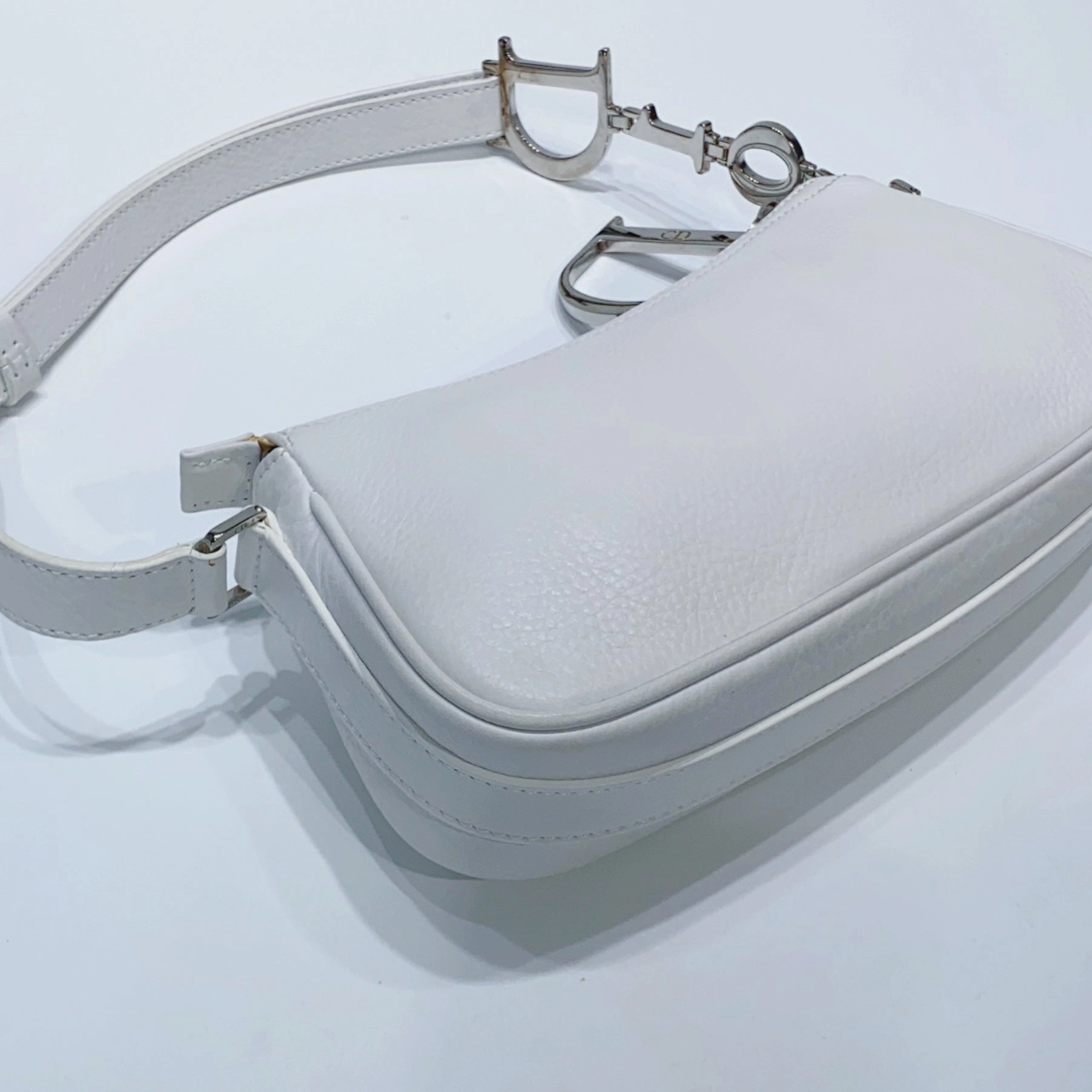 No.3914-Dior Vintage Leather Logo Shoulder Bag