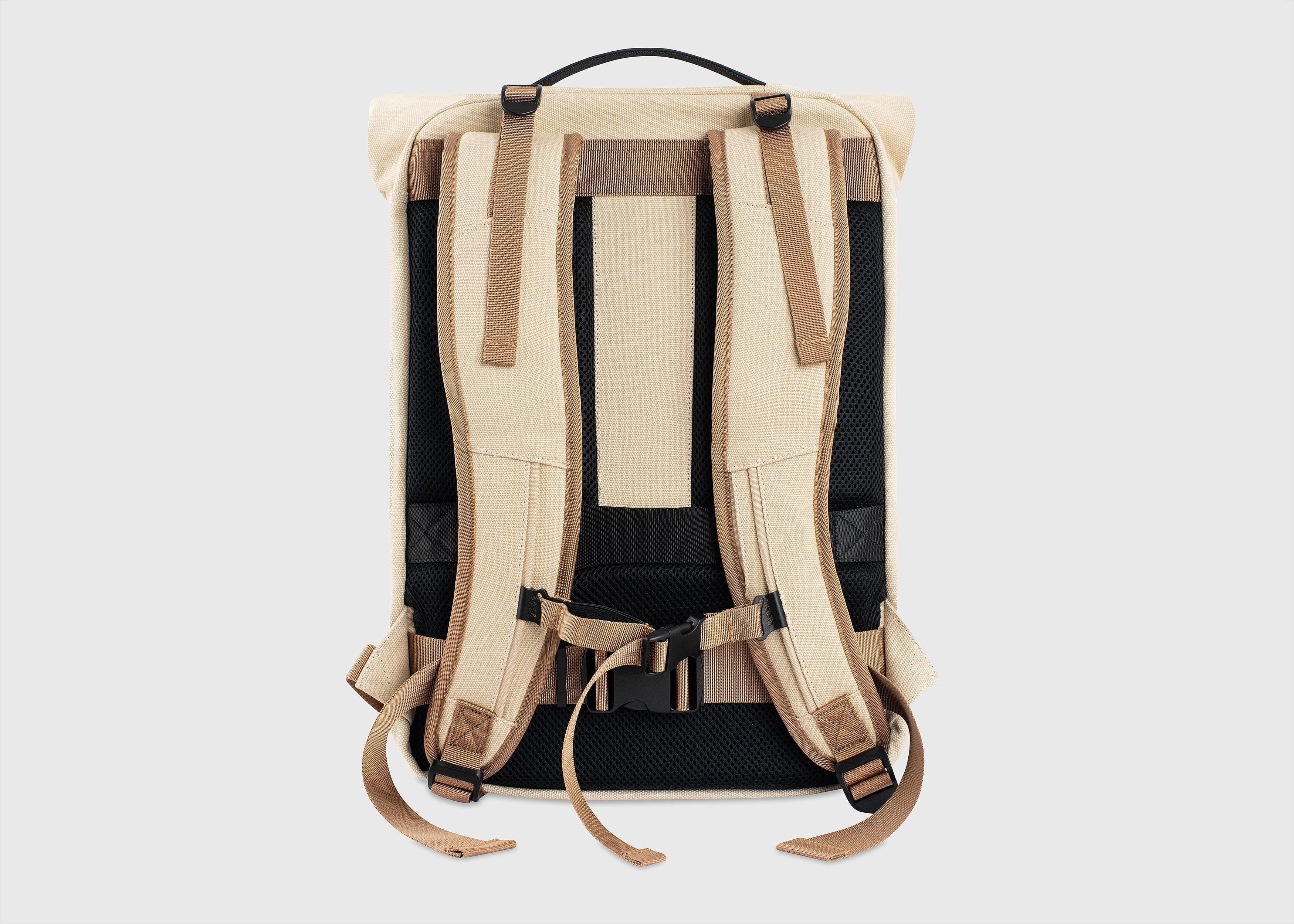 Nomad Vegan Hemp Backpack | Beige & Green