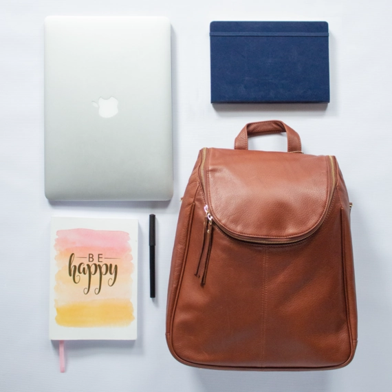 Nora Leather Backpack 12"