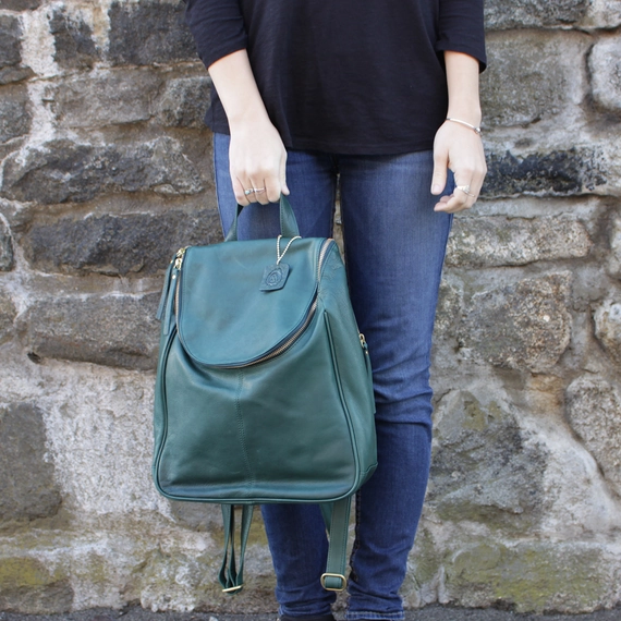 Nora Leather Backpack 12"