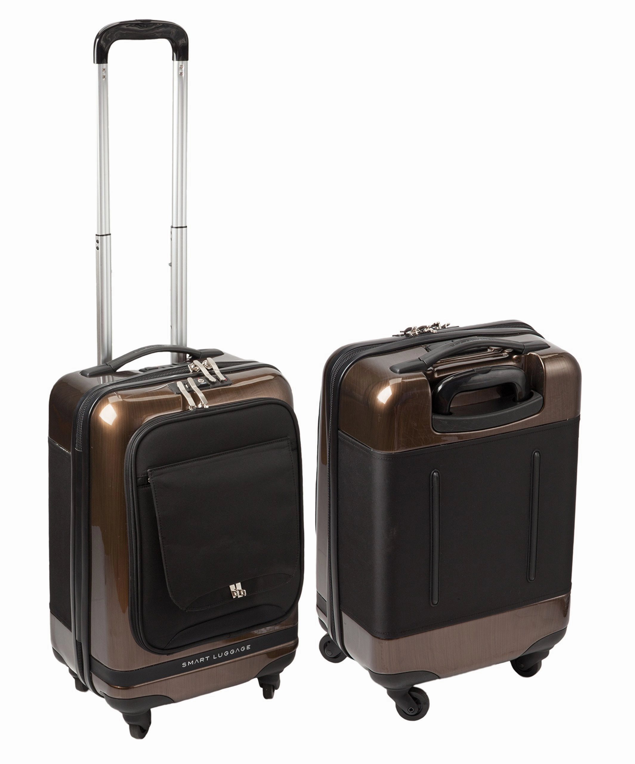 Numinous London Smart Executive 20" Cabin Luggage Case, Gold Brush