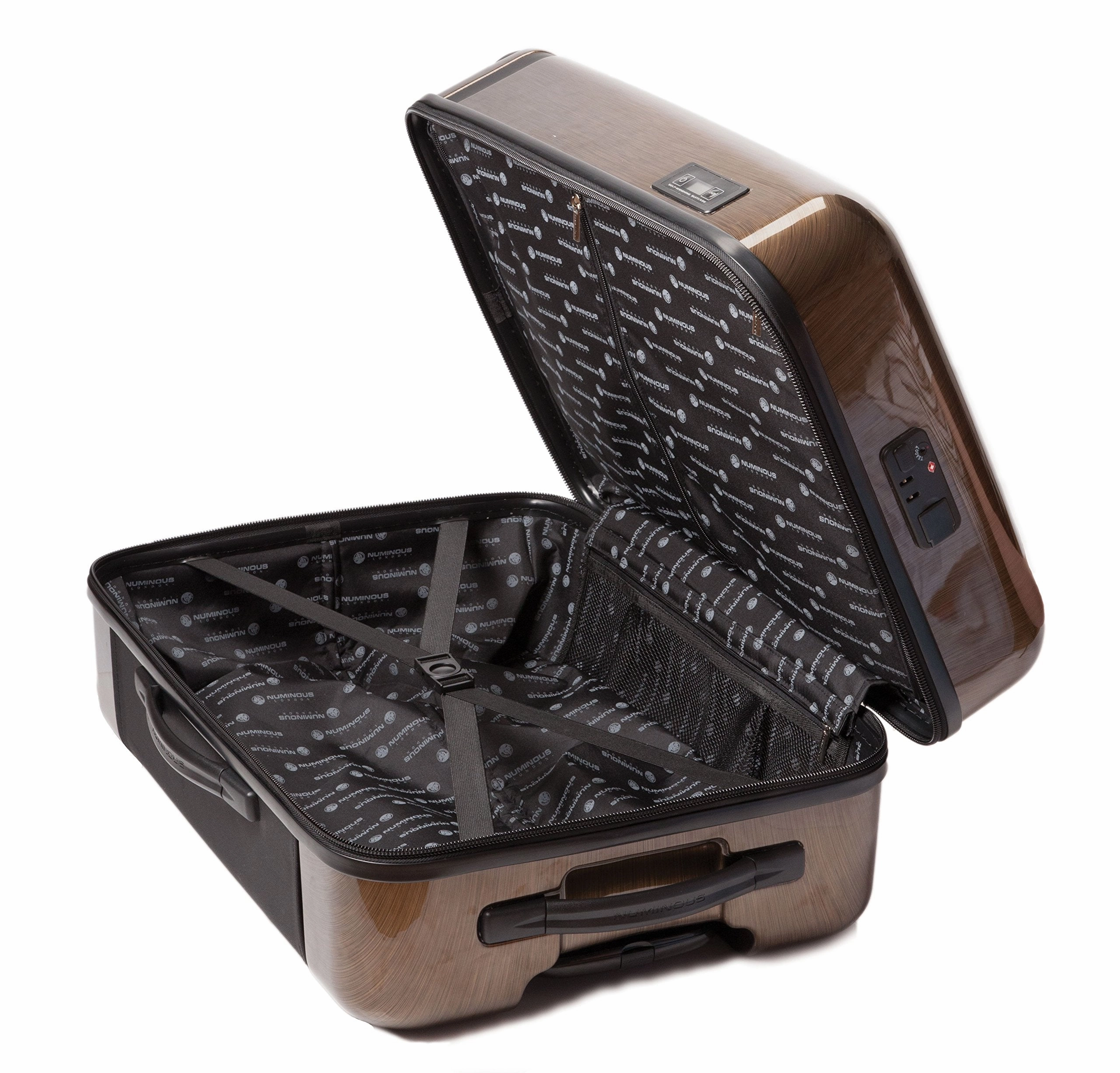 Numinous London Smart Executive 20" Cabin Luggage Case, Gold Brush