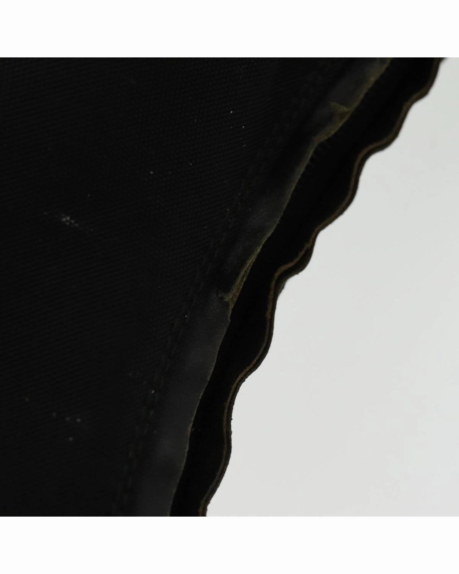 Nylon Hobo Shoulder Bag Black