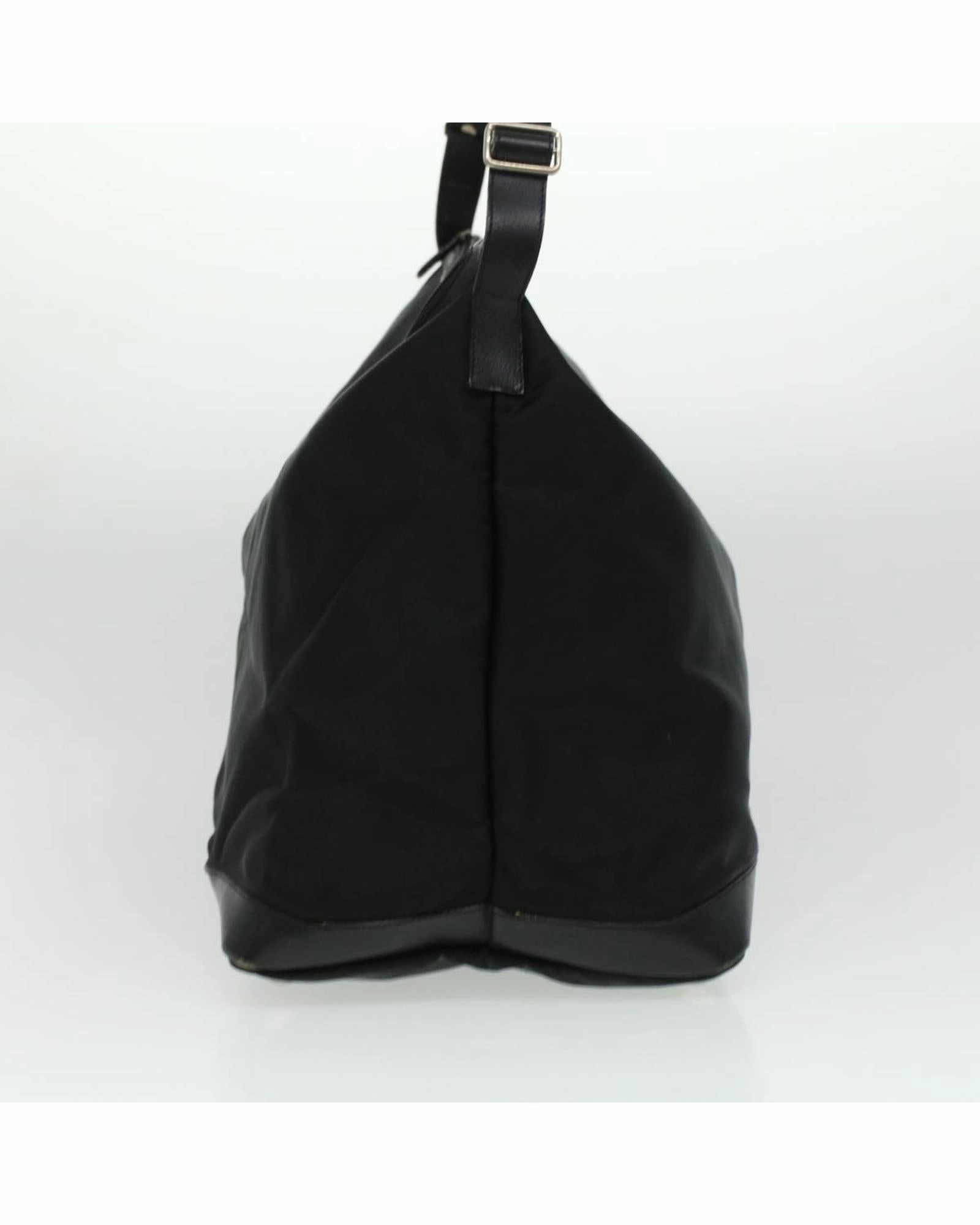 Nylon Shoulder Bag Black Hobo