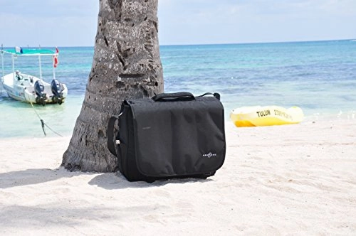 Obersee Madrid Convertible Diaper Backpack Messenger Bag, Black