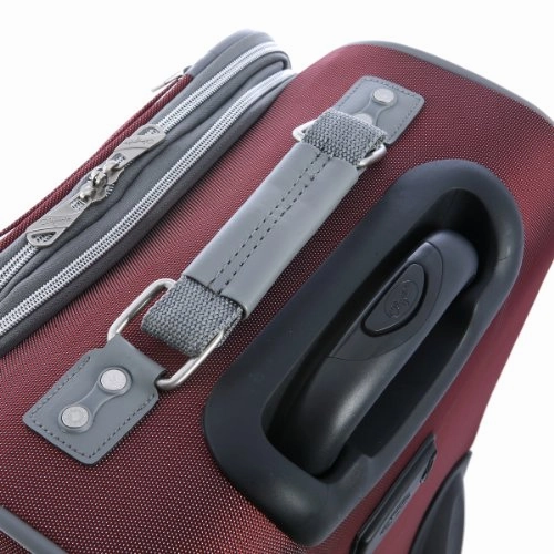 Olympia Luggage  Tuscany 25 Inch Expandable Vertical Rolling Luggage Case,Red,One Size