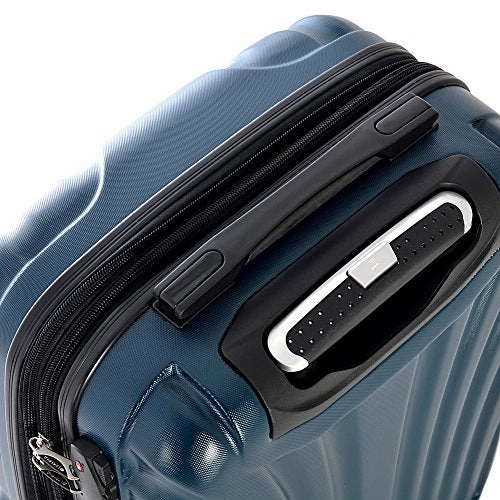 Olympia Usa Vortex 29" Expandable Hardside Checked Spinner Luggage (Icy Blue)