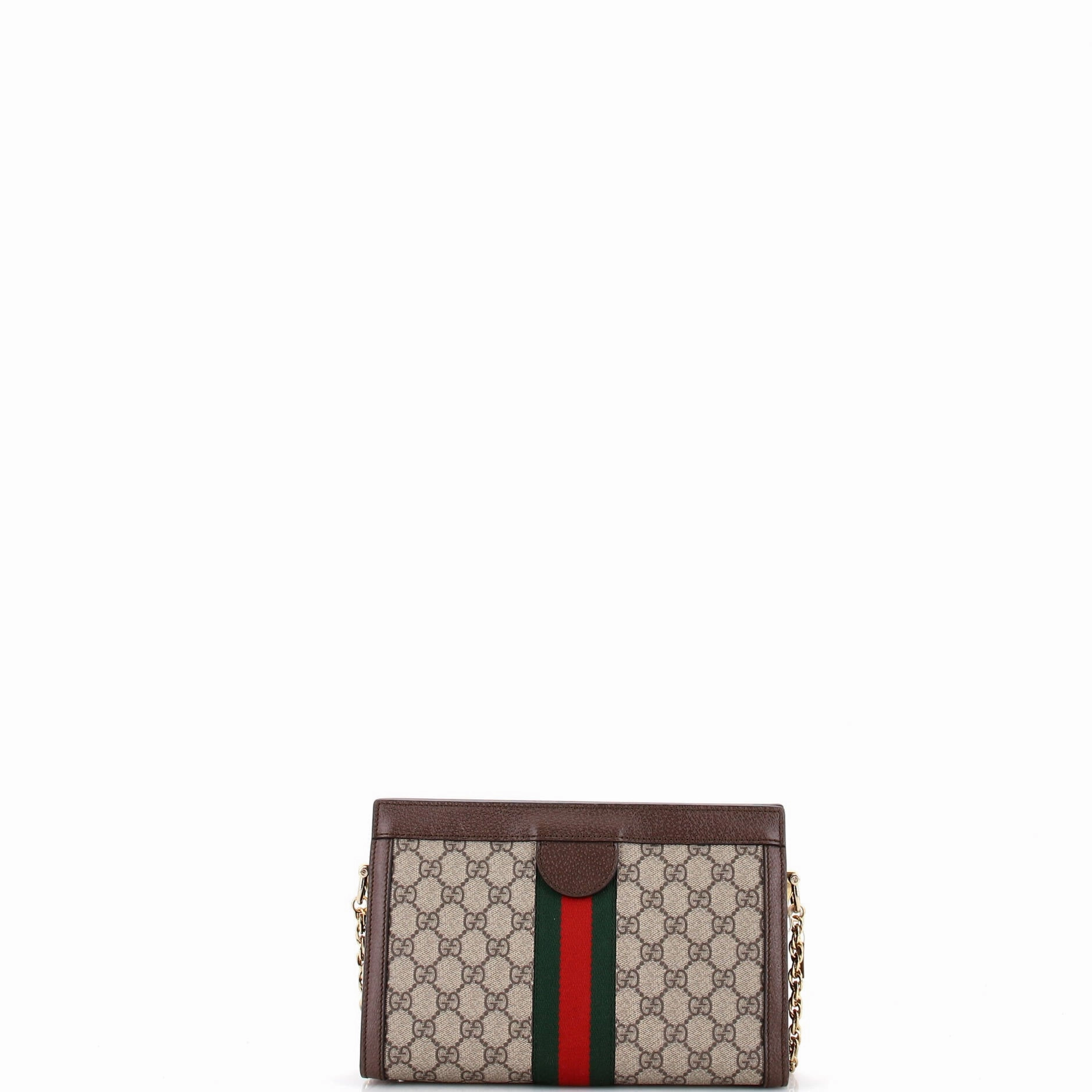Ophidia Chain Shoulder Bag GG Coated Canvas Small