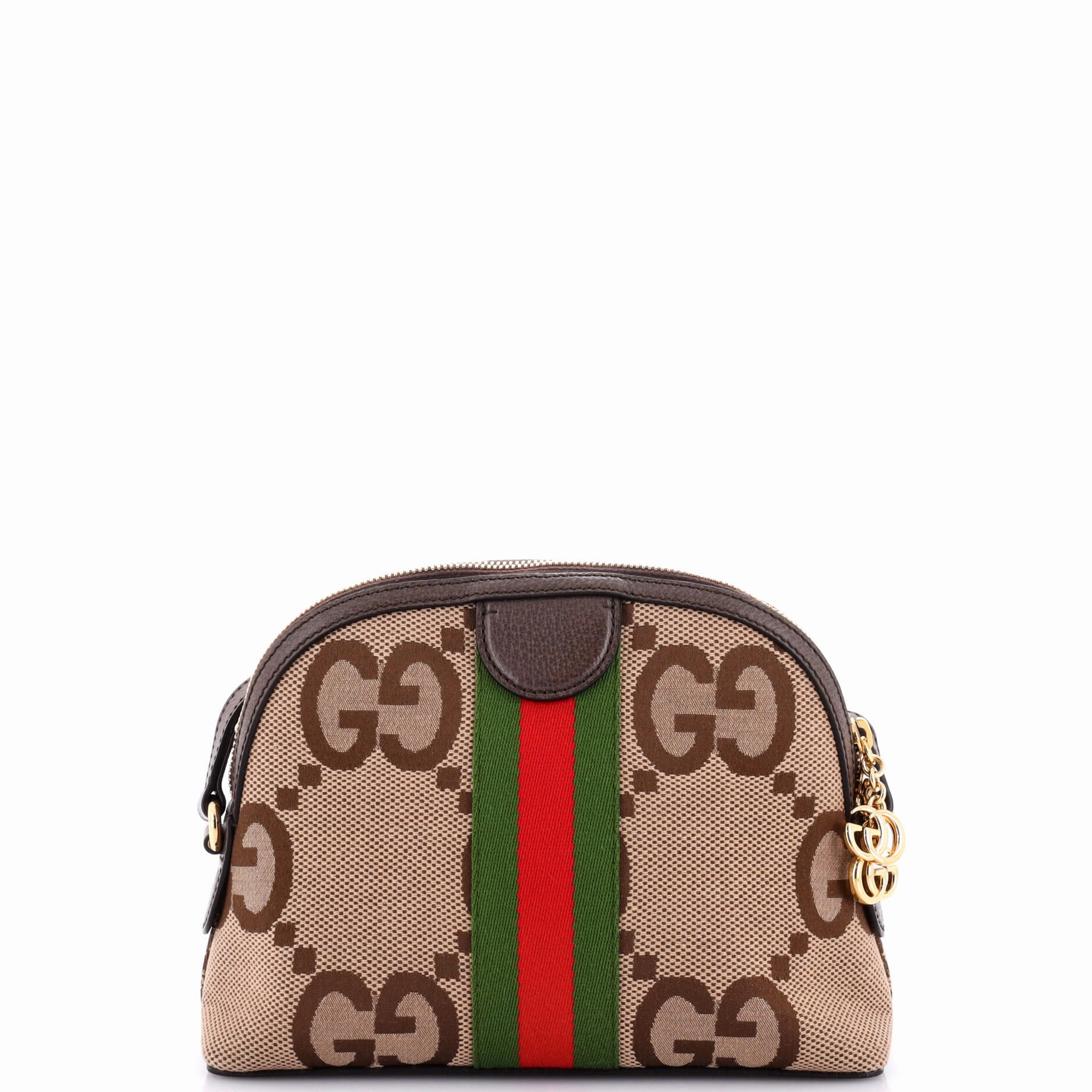 Ophidia Dome Shoulder Bag Jumbo GG Canvas Small