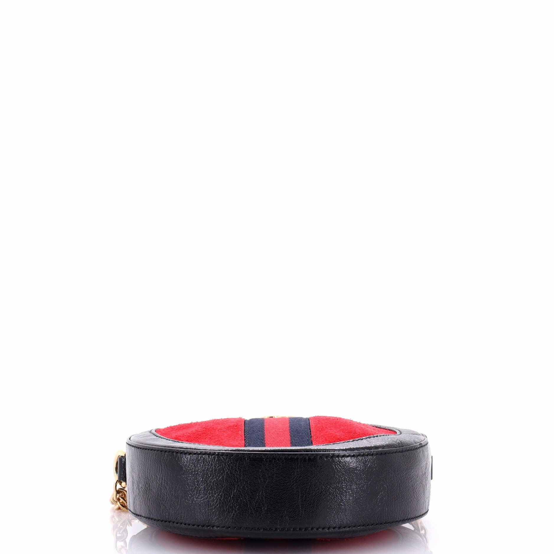 Ophidia Round Shoulder Bag Suede Mini