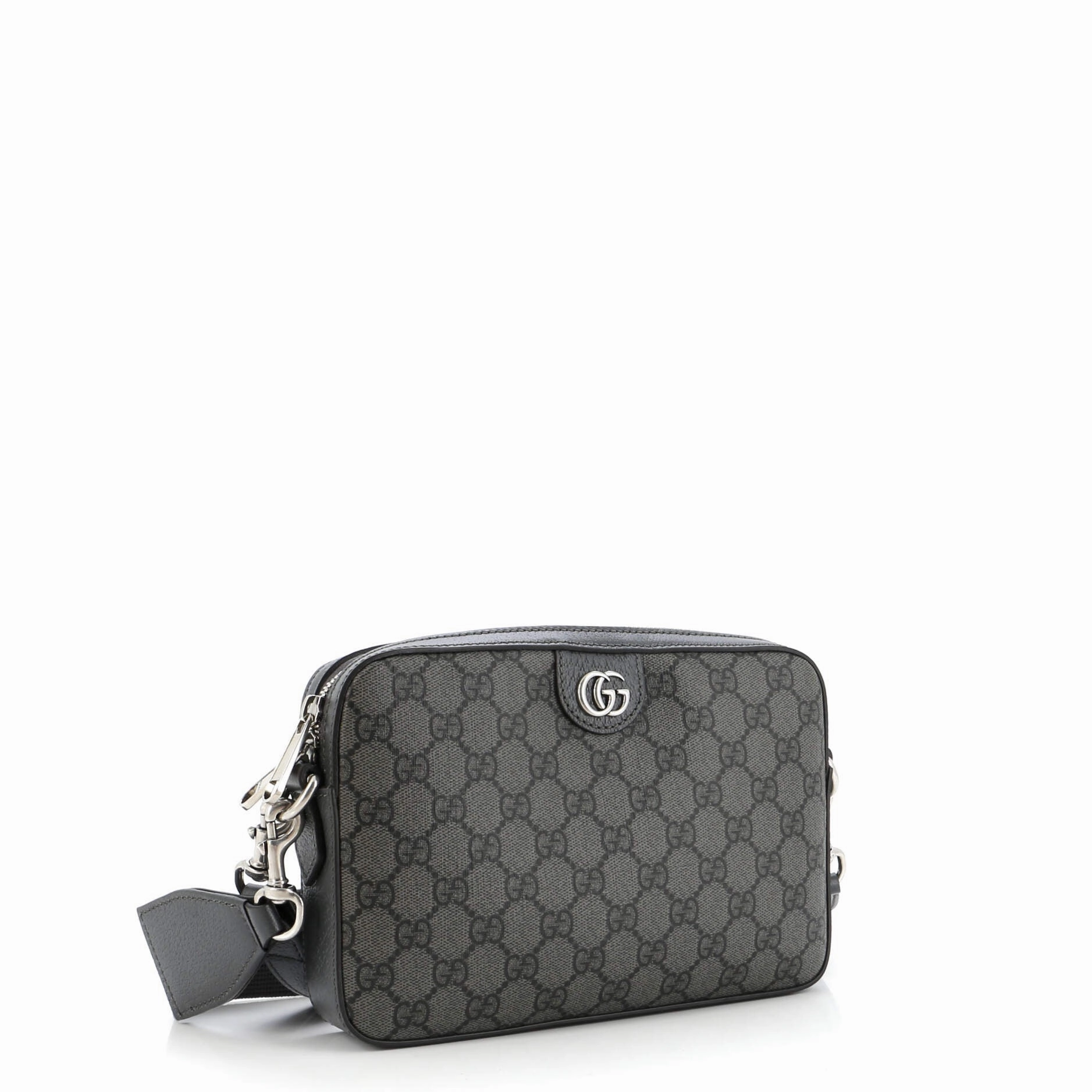 Ophidia Zip Wristlet Shoulder Bag GG Coated Canvas Small