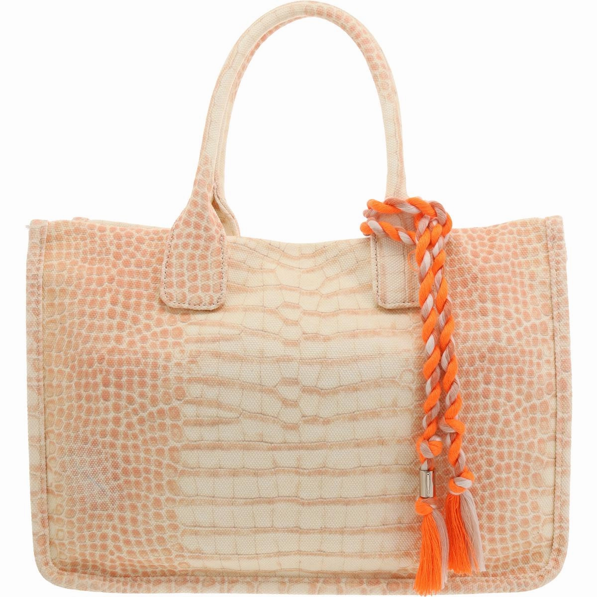 Orla Womens Animal Print Canvas Tote Handbag