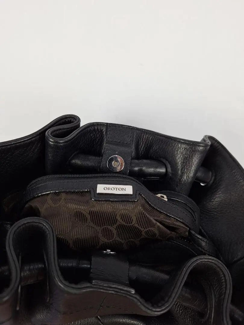 Oroton Soft Leather Medium Drawstring Style Bag