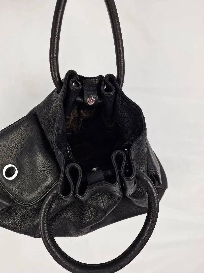 Oroton Soft Leather Medium Drawstring Style Bag