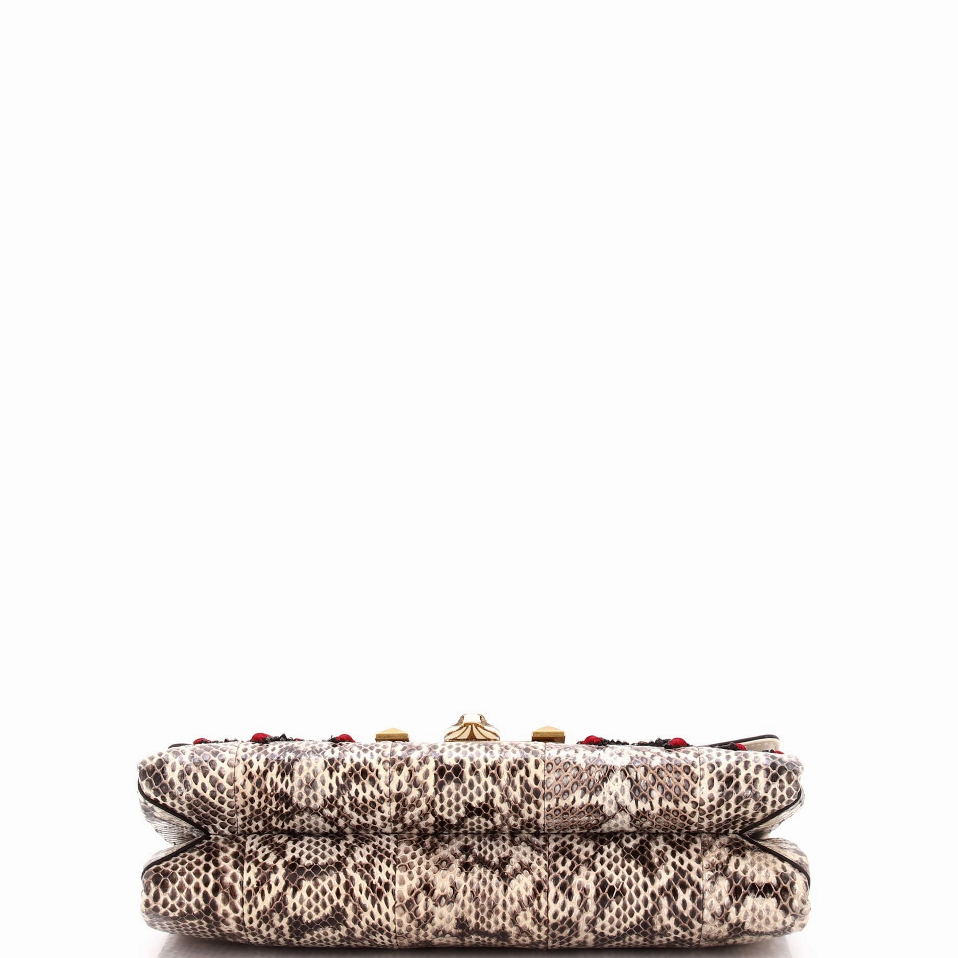 Osiride Shoulder Bag Embellished Snakeskin Medium