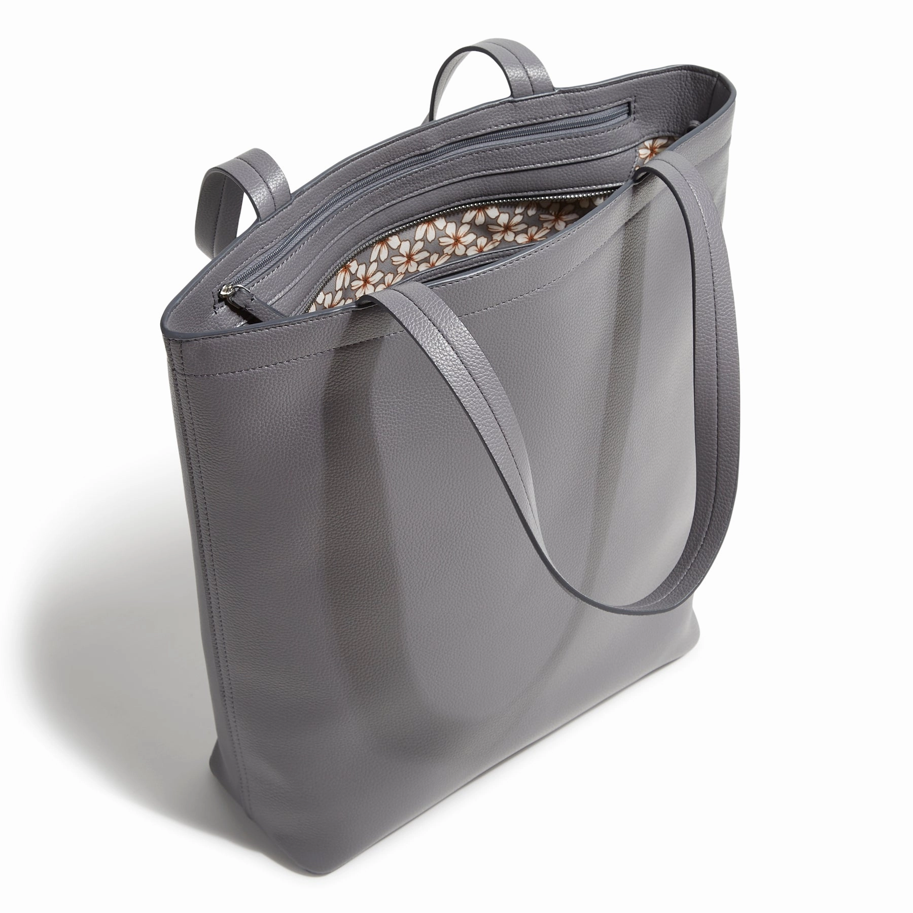 Outlet Faux Leather Large North South Tote
