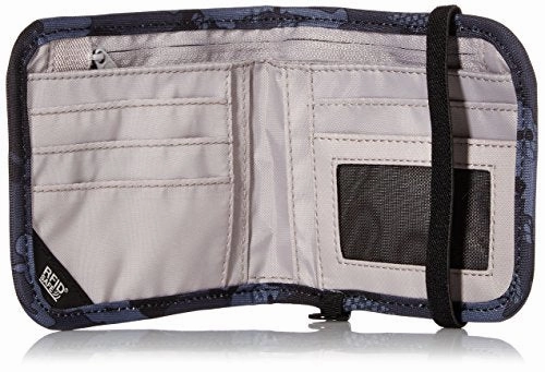 Pacsafe RFIDsafe V100 Anti-Theft RFID Blocking Bi-Fold Wallet, Grey Camo