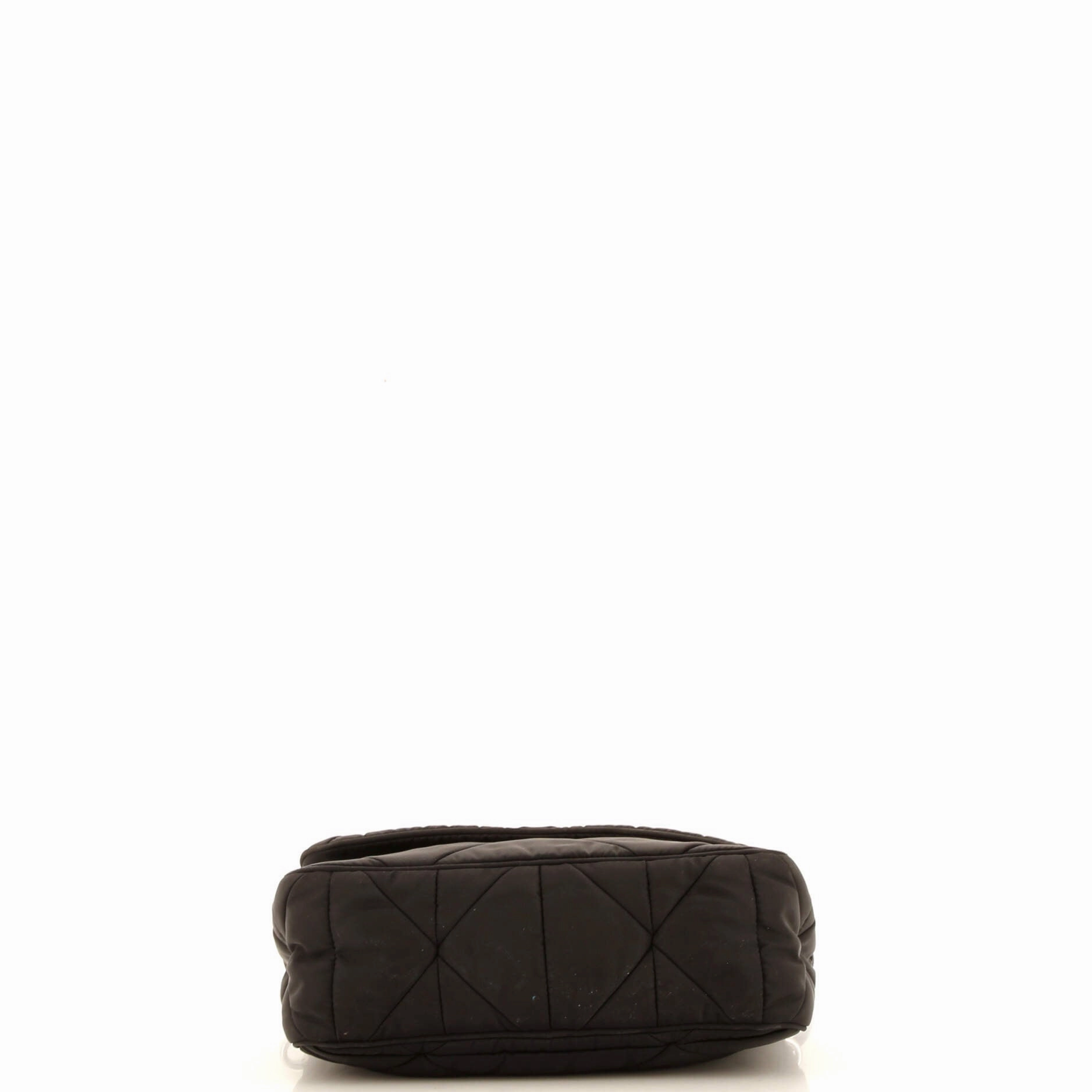 Padded Flap Shoulder Bag Quilted Tessuto
