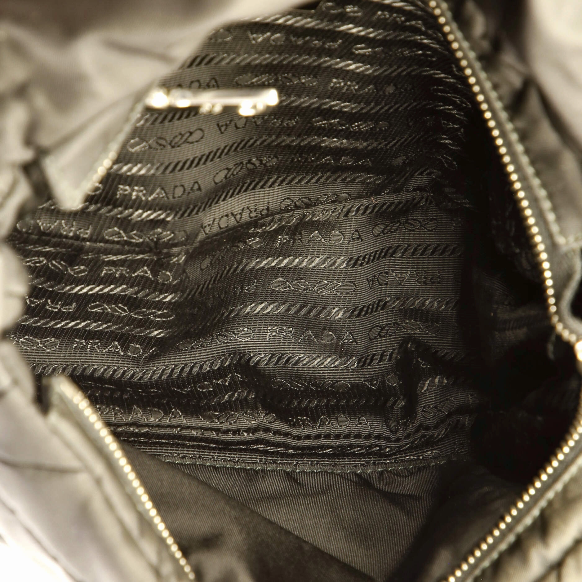 Padded Flap Shoulder Bag Quilted Tessuto