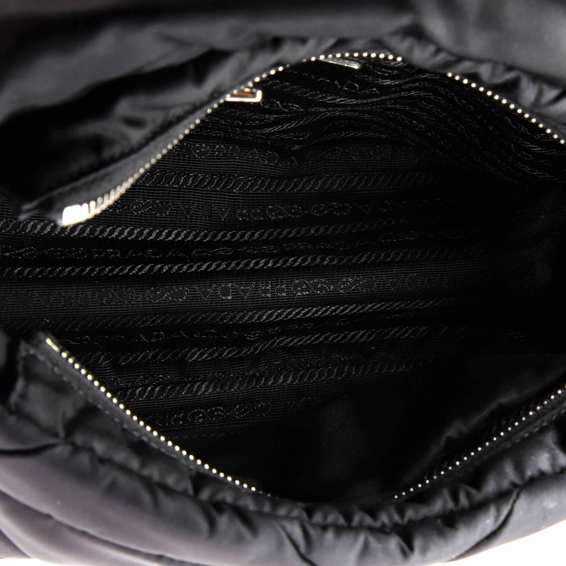 Padded Flap Shoulder Bag Quilted Tessuto