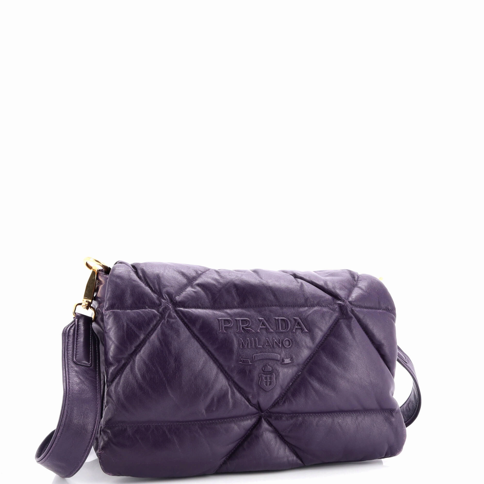 Padded Shoulder Bag Quilted Nappa Leather