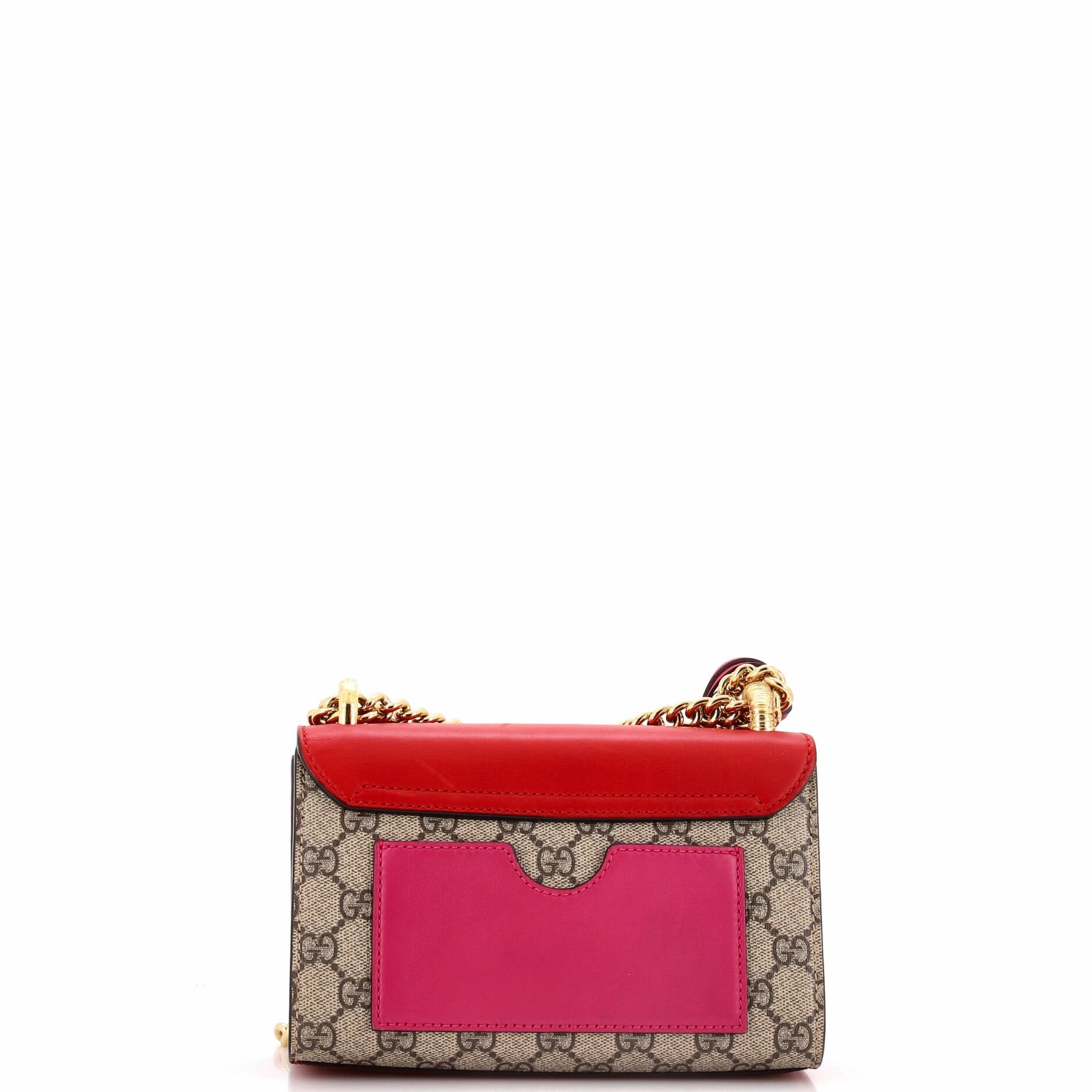 Padlock Shoulder Bag GG Coated Canvas and Leather Small