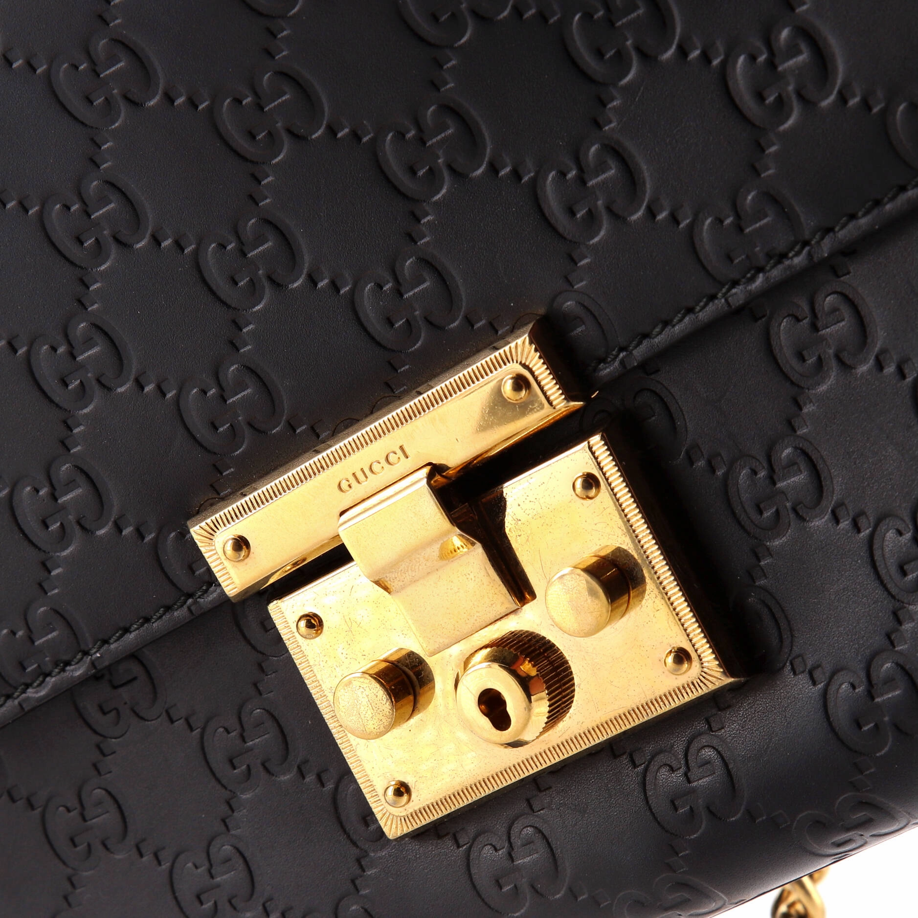 Padlock Shoulder Bag Guccissima Leather Medium