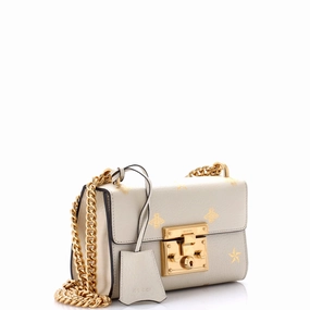 Padlock Shoulder Bag Printed Leather Small