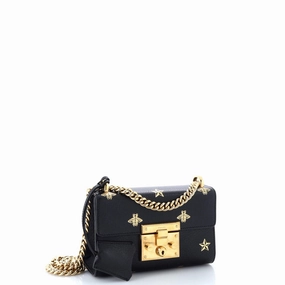 Padlock Shoulder Bag Printed Leather Small