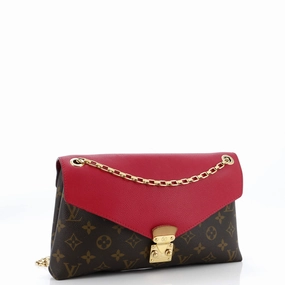 Pallas Chain Shoulder Bag Monogram Canvas and Calfskin