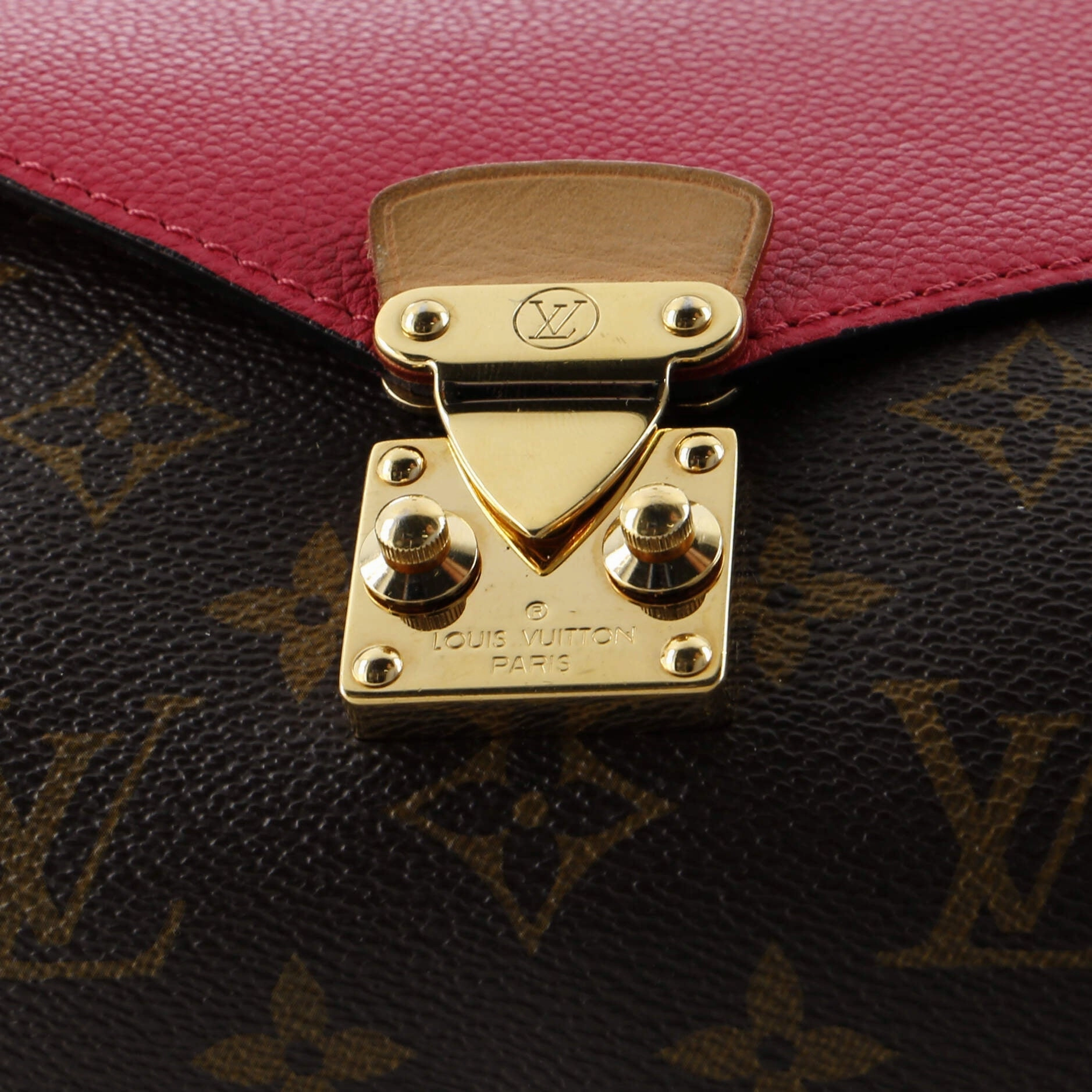 Pallas Chain Shoulder Bag Monogram Canvas and Calfskin