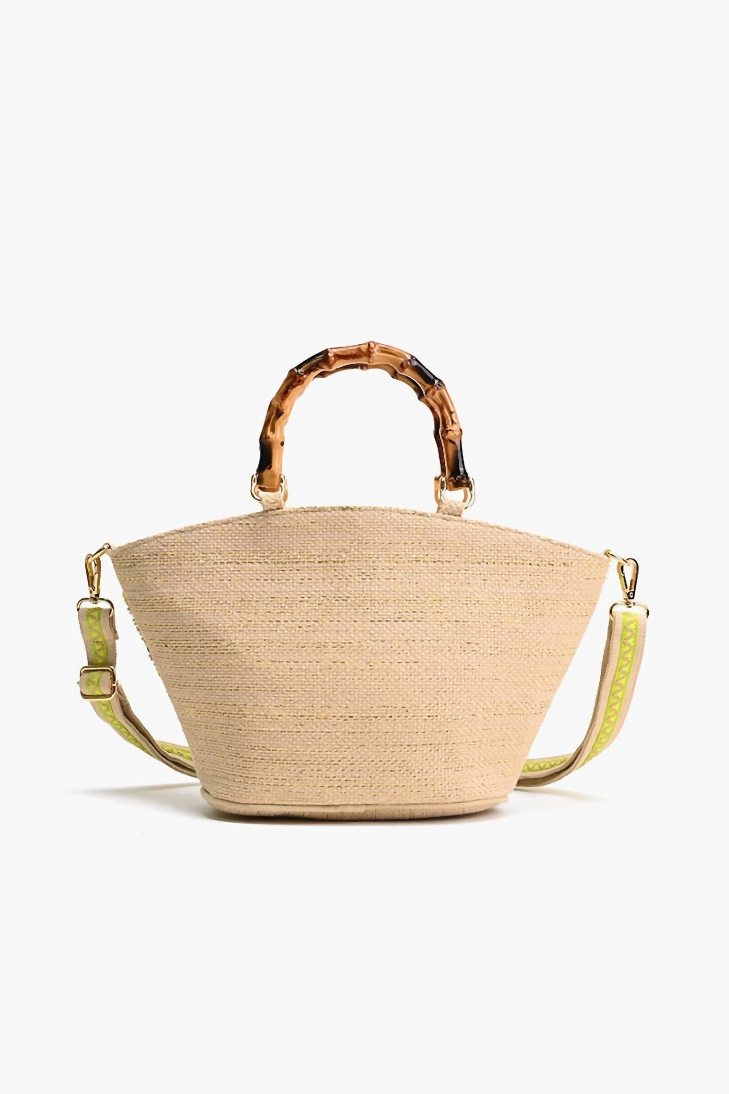Palm Tree Beaded Mini Tote In Multi