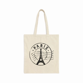 Paris Canvas Tote Bag