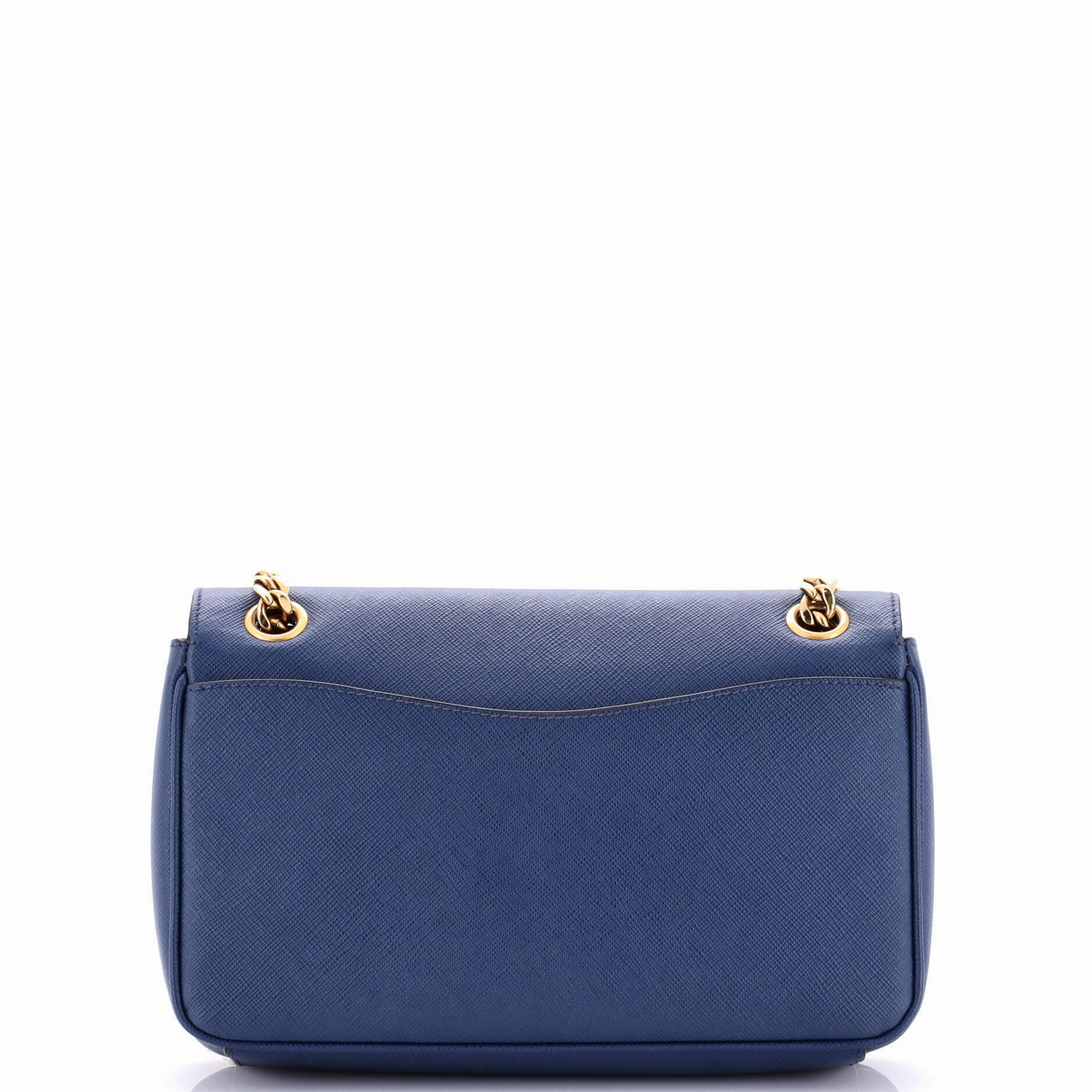 Pattina Flap Shoulder Bag Saffiano Leather Small
