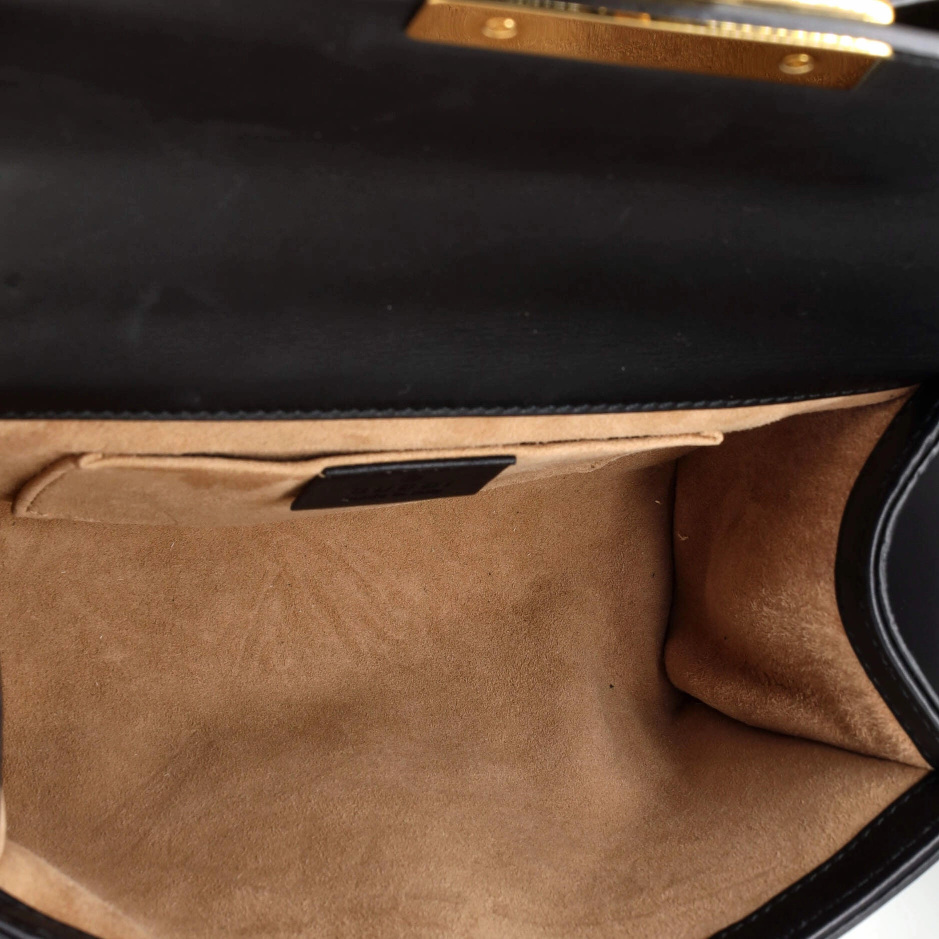 Pearly Padlock Shoulder Bag Studded Leather Small